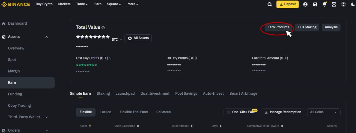 binance-earn-prductos