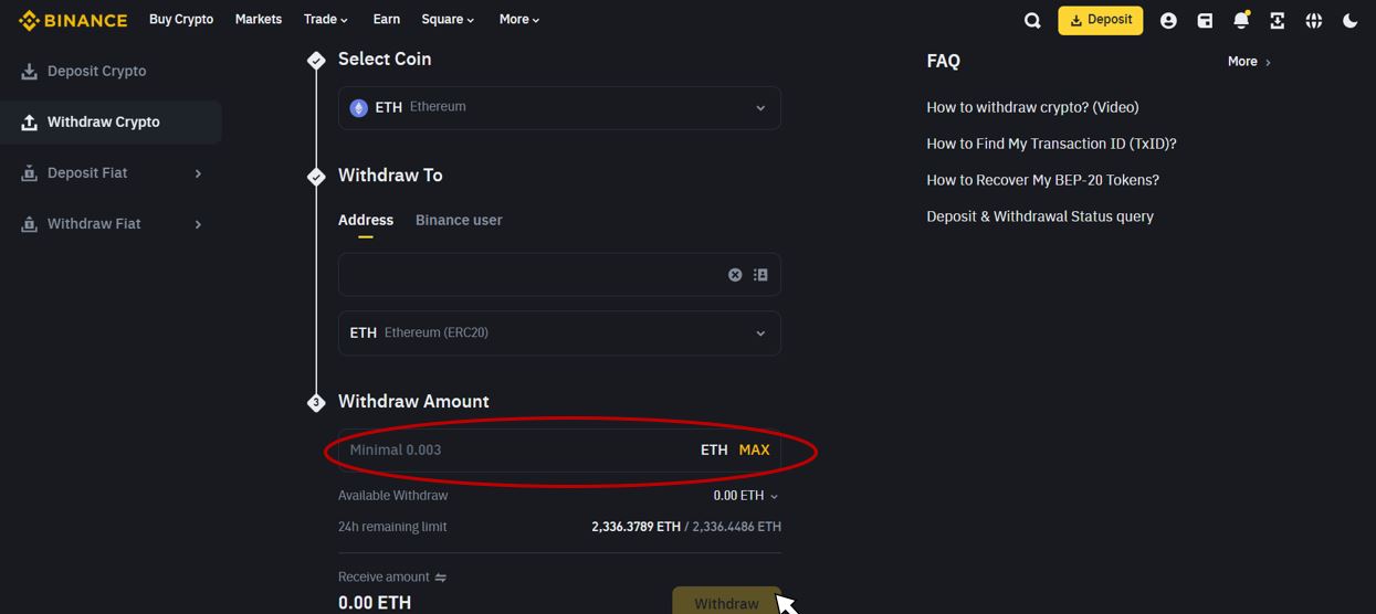binance-envio-direccion