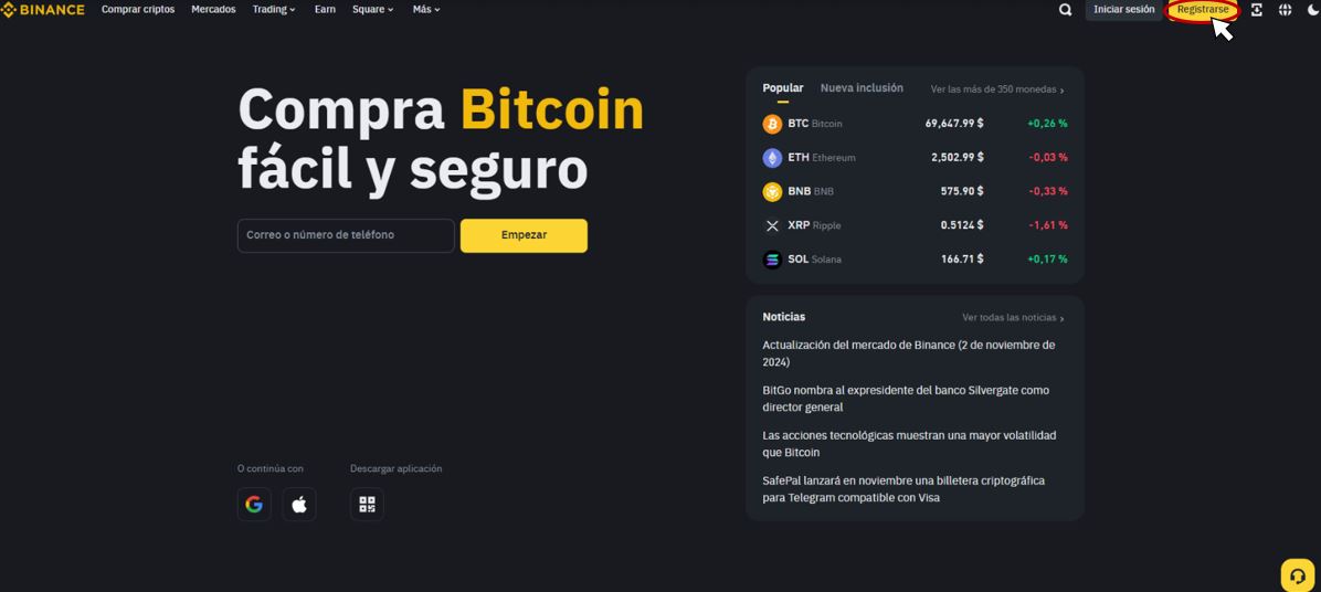 binance-registro
