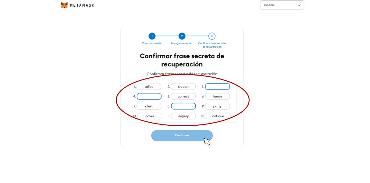 metamask-frase-confirmar