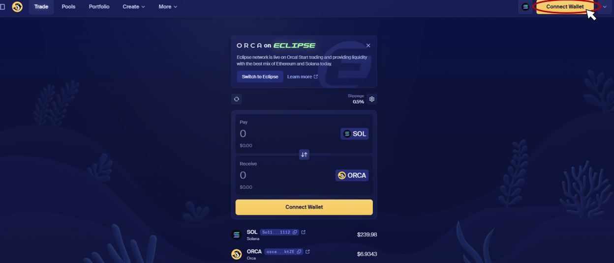 pool-liquidez-orca-wallet